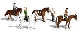 Woodland Scenics WDS1889 Horseback Riders Figures HO Scale