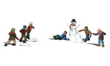 Woodland Scenics WDSA1894 Snowball Fight Figures HO Scale