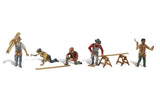 Woodland Scenics WDSA1947 Carpenter Crew HO Figures