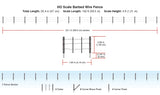Woodland Scenics WDS A2980 WDS2980 Barbed Wire Fence - HO Scale