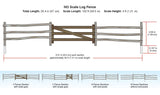 Woodland Scenics WDSA2981 A2981 Log Fence HO Scale