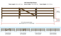 Woodland Scenics A2982 Rail Fence HO Scale