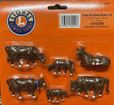 Lionel 1930290 COWS & CALVES (BROWN) 6-PACK O SCALE NEW