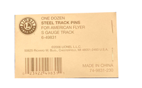 Lionel 6-49831 American Flyer S Gauge Steel Pins
