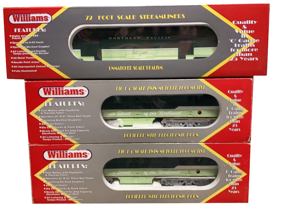 Williams Electric Trains 6512 Passenger 7 Car Train Set
