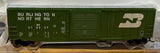 Bachmann 19656 Burlington Northern 50' Outside Braced Sliding Door boxcar Green with White lettering and logo