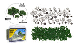 Woodland Scenics WDS1111 Realistic Tree Kits 3/4”-3”