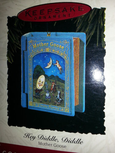 Hallmark  Ornament 1994 Hey Diddle Diddle Mother goose book