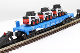 Lionel 6-16923 lionel Lines Flat Car w/ 3 753 Bobcats O SCALE (custom ) Like New
