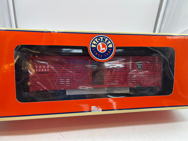 Lionel 6-17705 Chicago, Burlington & Quincy ACF 40-Ton Stock Car O SCALE NEW