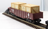 MTH 30-4220A BNSF Gondola Car W/2 Crates O SCALE Like New