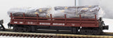 MTH 30-7648 WESTERN MARYLAND Log Dump Car RailKing w/logs O Scale Like New