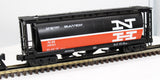 MTH 20-90027 B NH 3Bay Cylindrical Closed Hopper Car O SCALE Like New