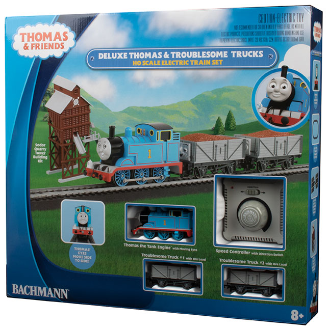 Bachmann 00760 DELUXE THOMAS & THE TROUBLESOME TRUCKS TRAIN SET HO SCA