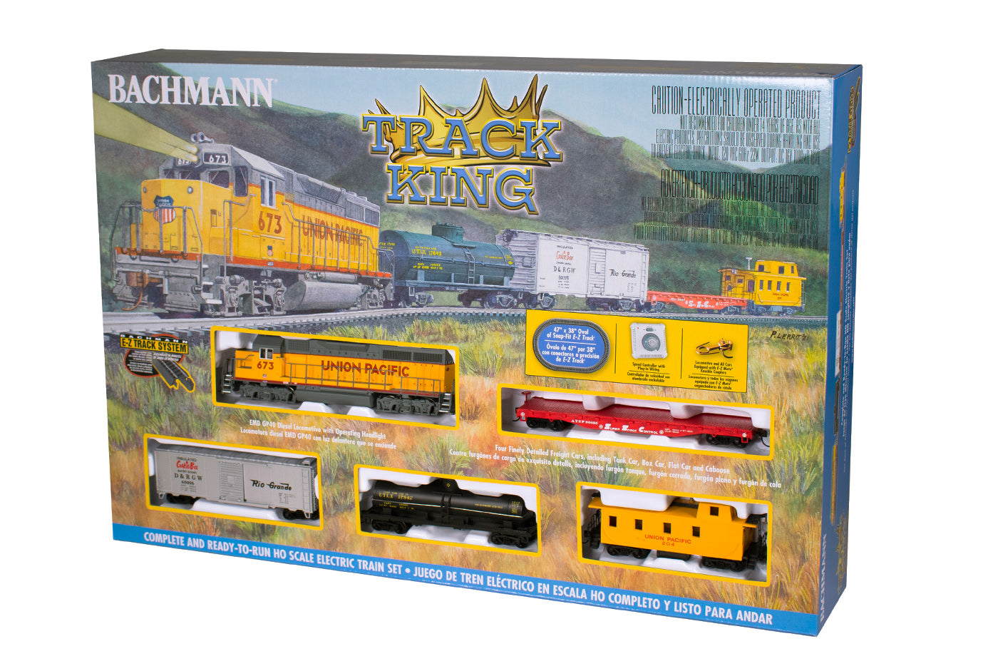 Bachmann 00766 Union Pacific UP TRACK KING Freight Train Set HO SCALE