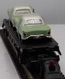 MTH 30-7613 MTH w/T-Birds Auto Transport Flat Car RailKing O Scale Like New