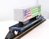 MTH Premier 20-95395 CSX Premier Flat Car w/ 40' Trailer O SCALE Like New