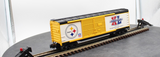 MTH 30-74366 Pittsburgh Steelers 40 foot double door boxcar NFL Super Bowl XL O scale Like New