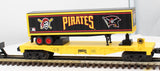 MTH Railking 30-76216 Pittsburgh Pirates Flat Car w/trailer O SCALE Like New
