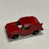 Tootsie Toys Red VW rabbit Metal Car HO SCALE