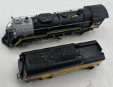 Lionel 6-8003 CHESSIE 2-8-4 Berkshire Steam Locomotive & Tender #8003 O Scale Used Excellent Damaged Box