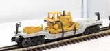 Lionel 6-16935 UNION PACIFIC Flatcar w/CAT Bulldozer O Scale Used