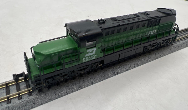 Model Power 7551  Alco RSD-15 Burlington Northern 7551 N SCALE Used Excellent
