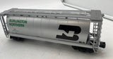 MTH 20-90025C Burlington Northern 3 Bay Cylindrical Hopper O Scale Used Excellent