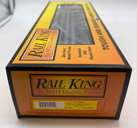 MTH Railking 30-76058 U.S. Steel RailKing Flat Car - w/Bulkheads & Pipe Load O SCALE NEW