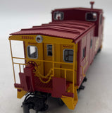 Atlas 6621 ATSF SANTA FE MERGER Extended Vision Caboose 3 RL  999700 O Scale Like New No Box