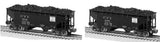 Lionel 2226040 Cambria & Indiana Die-cast AAR 2-Bay Hopper 2-Pack O SCALE NEW