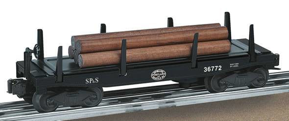 Lionel 6-36772 Spokane, Portland & Seattle SP&S operating Log Dump Car O SCALE NEW