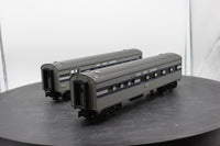 MTH Railking 30-6024 New York Central 2-Car O-27 Streamlined Combo/Diner Set O SCALE Used Excellent Damaged Box