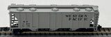 Atlas 3735 Western Pacific 3 Bay Weathered Covered Hopper N SCALE Like New