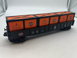 MTH Railking 30-72001 Harley-Davidson RailKing Gondola Car w/Crates O SCALE Used Excellent No Box