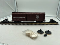 Weaver- MNP Weaver Many New Products MNP Pennsylvania Railroad PRR Track Cleaning Boxcar Dual Motors #569104 O SCALE Like New