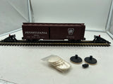 Weaver- MNP Weaver Many New Products MNP Pennsylvania Railroad PRR Track Cleaning Boxcar Dual Motors #569104 O SCALE Like New