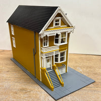 Yellow House Prebuilt USED HO SCALE
