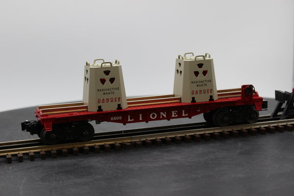 Lionel 6-29829 6805 radioactive waste car O scale Like New
