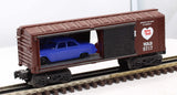 K-Line K-5717 Wabash Auto Carrier w/2 cars O Scale Like New Damaged Box