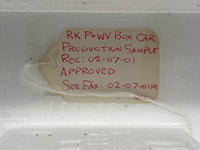 MTH Railking 30-7462 Pittsburgh & West Virginia Box Car #1321. Production Sample O SCALE NEW
