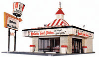 Life-Like 433-1394 Kentucky Fried Chicken drive-in building kit ho scale NEW