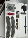 Bachmann 00641 the Dewitt Clinton train engine and 4 cars set HO SCALE Used Excellent as is smoky/ Damaged Box