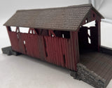 Bachmann 45317 Covered Bridge Plasticville O Scale Like New Damaged Box