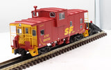 Atlas 6621 SANTA FE Merger Extended Vision & Standard Cupola Cabooses O Scale Like New