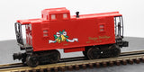 LIONEL Christmas Square Window Illuminated Caboose 18547 O SCALE Used