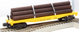American Flyer 4-9002 BOSTON & MAINE Flat Car w/Logs S Scale Like New