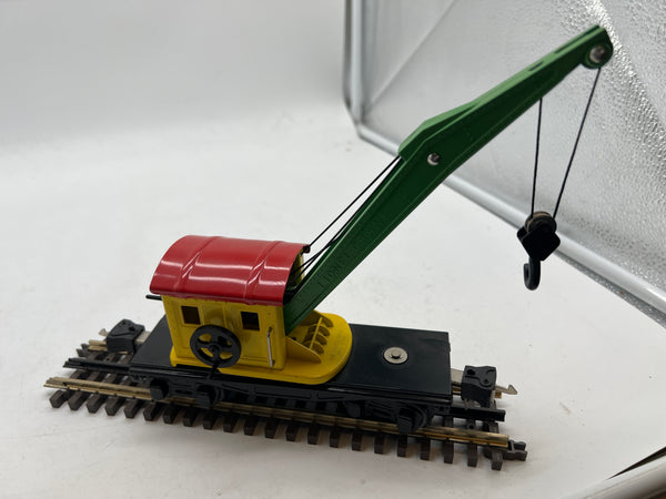 Lionel Tinplate Remake Crane Yellow, Red, Green O SCALE Used Excellent No Box