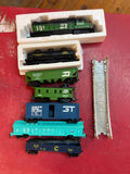 Lionel HO 1970s Burlingon Northern set Exposed to Water As is