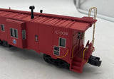 MTH C-103 Union Railroad Red Bay Window Caboose O SCALE Used Excellent No Box